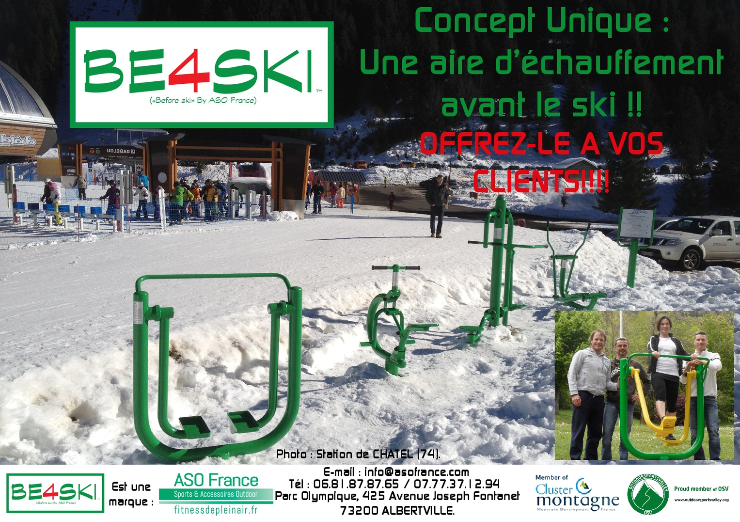 BE4SKI Une exclusivité A.S.O France
