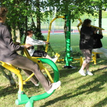 Aire de fitness en plein air en famille ASO France